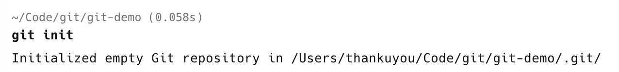 git init